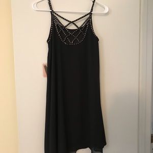 Black dress with beaded top